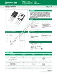 LSIC2SD120E40CC Datasheet Cover