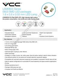 LSM0603412V Datasheet Cover