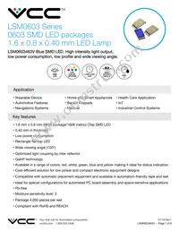 LSM0603463V Datasheet Cover