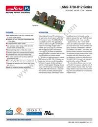 LSM2-T/30-D12R-C-CIS Datasheet Cover