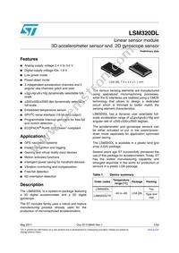 LSM320DL Datasheet Cover