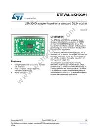 LSM330DTR Datasheet Cover
