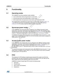 LSM6DS33TR Datasheet Page 23