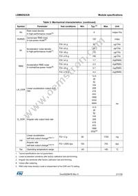 LSM6DS3USTR Datasheet Page 21