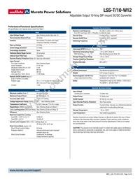 LSS-T/10-W12-C Datasheet Page 3