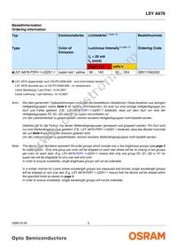 LSY A676-P2R1-1-0+Q2S1-1-0-20-R33-Z Datasheet Page 2