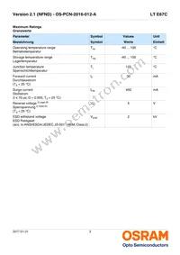 LT E67C-T1U2-35-Z Datasheet Page 3