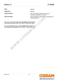 LT W5AM-KZLY-36-0-350-R18 Datasheet Page 12