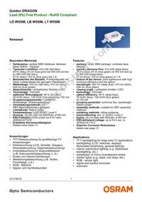 LT W5SM-JYJZ-34-0-350-R18-Z Datasheet Cover