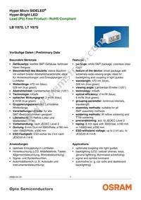 LT Y87S-N1P2-35-Z Datasheet Cover