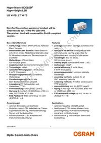 LT Y87S-P1Q2-35 Datasheet Cover