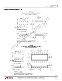 LT1112MJ8 Datasheet Page 15