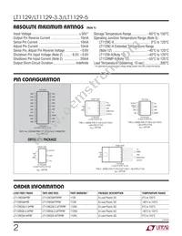 LT1129MPST-3.3 Datasheet Page 2