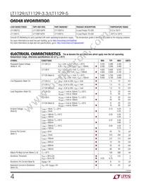 LT1129MPST-3.3 Datasheet Page 4