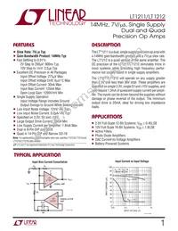 LT1211MJ8 Datasheet Cover