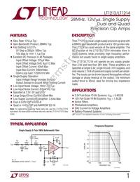 LT1213MJ8 Datasheet Cover