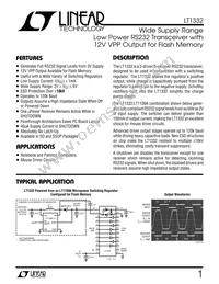 LT1332CNW#PBF Datasheet Cover