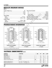 LT1332CNW#PBF Datasheet Page 2