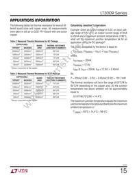 LT3009ESC8-5 Datasheet Page 15