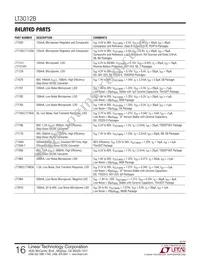 LT3012BEDE Datasheet Page 16