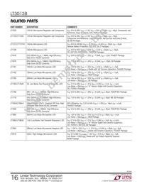 LT3013BEDE Datasheet Page 16