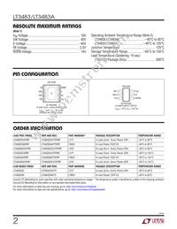 LT3483EDC Datasheet Page 2