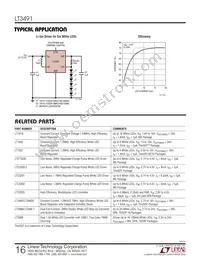 LT3491ESC8 Datasheet Page 16