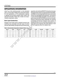 LT3763HFE#TRPBF Datasheet Page 22