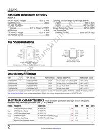 LT4293HMS#TRPBF Datasheet Page 2