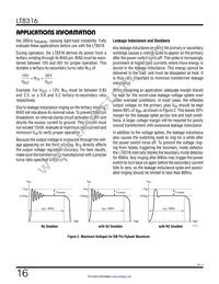 LT8316HFE#TRPBF Datasheet Page 16