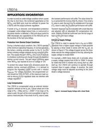 LT8316HFE#TRPBF Datasheet Page 20