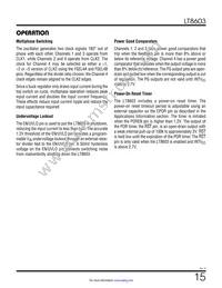 LT8603IUJ#TRPBF Datasheet Page 15