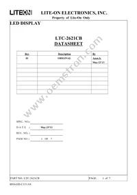LTC-2621CB Datasheet Cover