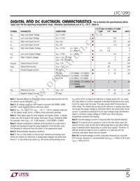 LTC1290BCN/R Datasheet Page 5