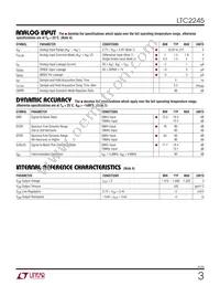 LTC2245IUH Datasheet Page 3