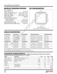 LTC2273IUJ Datasheet Page 2