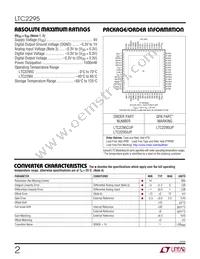 LTC2295IUP Datasheet Page 2