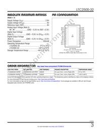 LTC2500IDKD-32#TRPBF Datasheet Page 3