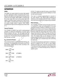 LTC3209EUF-2 Datasheet Page 12