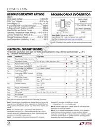 LTC3410ESC6-1.875 Datasheet Page 2