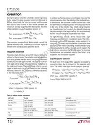 LTC3538EDCB Datasheet Page 10