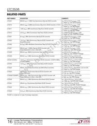 LTC3538EDCB Datasheet Page 16