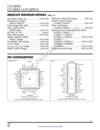 LTC3892MPUH-2#PBF Datasheet Page 2