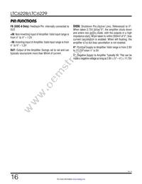 LTC6228HS8#TRPBF Datasheet Page 16