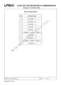 LTD-2601G-11 Datasheet Page 3