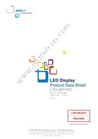 LTD-2601WC Datasheet Cover