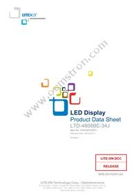 LTD-4608BE-34J Datasheet Cover