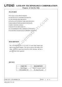 LTD-4608BE-34J Datasheet Page 3