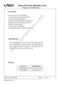 LTD-4608JR Datasheet Cover