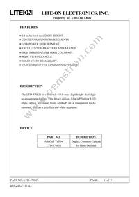 LTD-4708JS Datasheet Cover